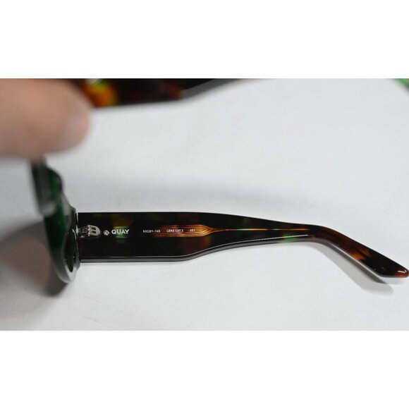 Quay So What Sunglasses in Deep Green Brown main image 6